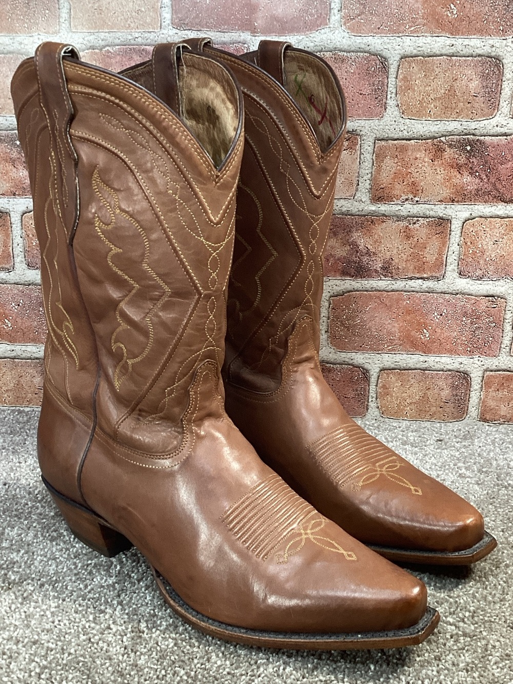 Tony Lama men’s jersey calf western cowboy boots size 12 B